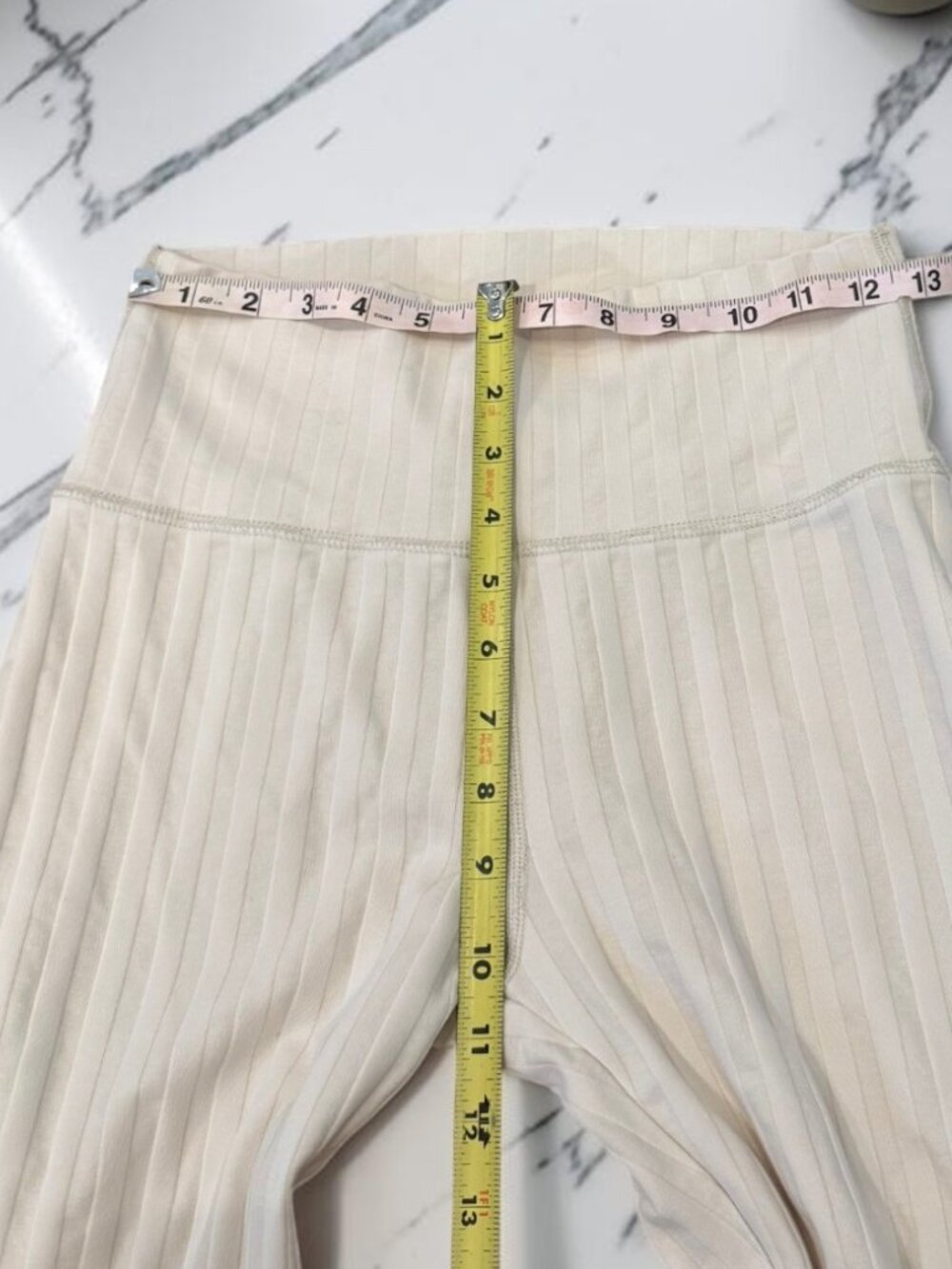 Aerie OG Groove Flare Legging Pants Size Medium in Soft oat Shade - Picture 3 of 12